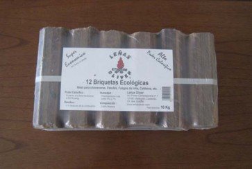 Paquete de briquetas Ecológicas de 9 kg